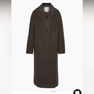 Aritzia Slouch Coat Burnt Cedar